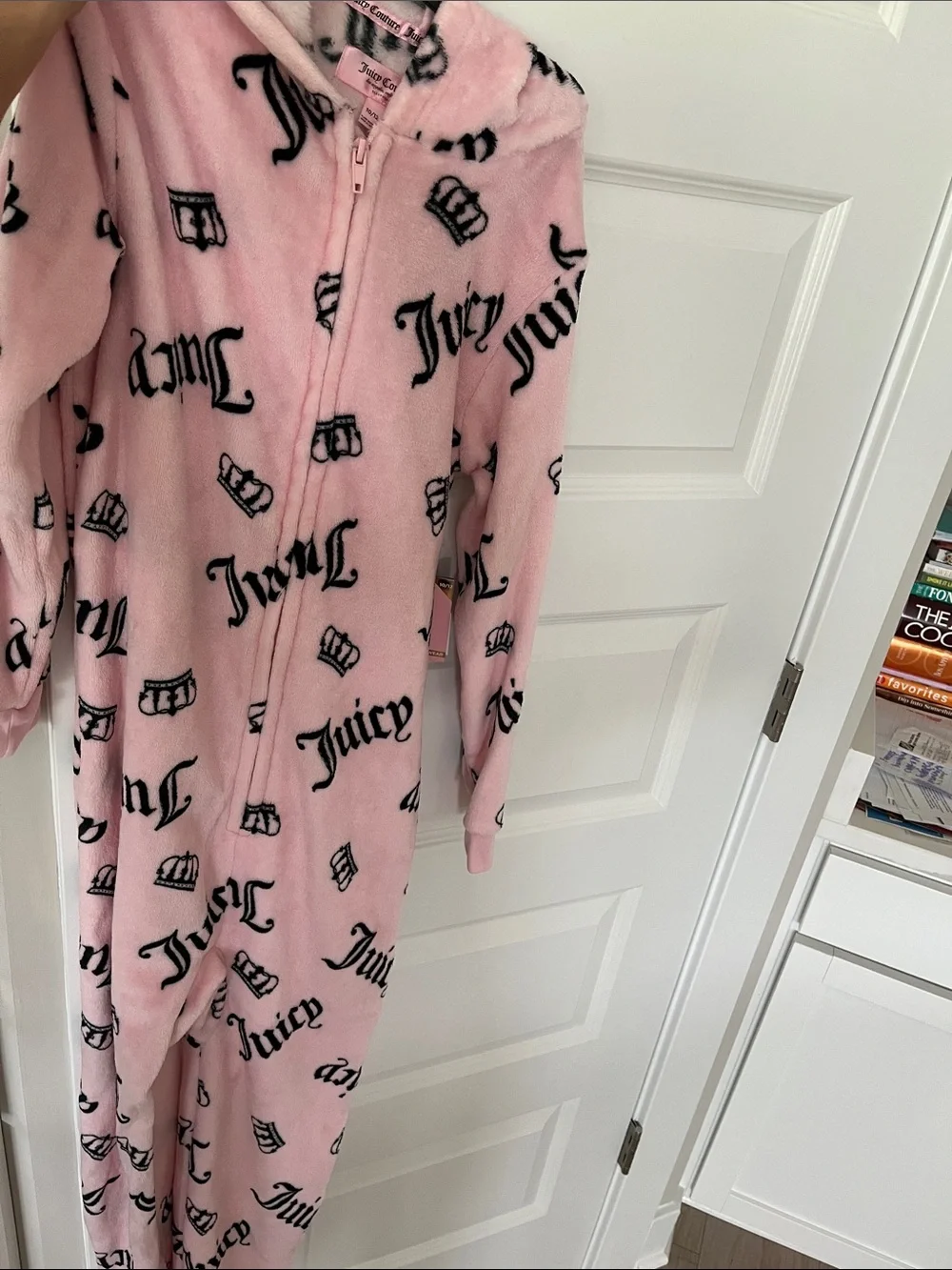 Juicy Couture Pink Plush Logo One-Piece